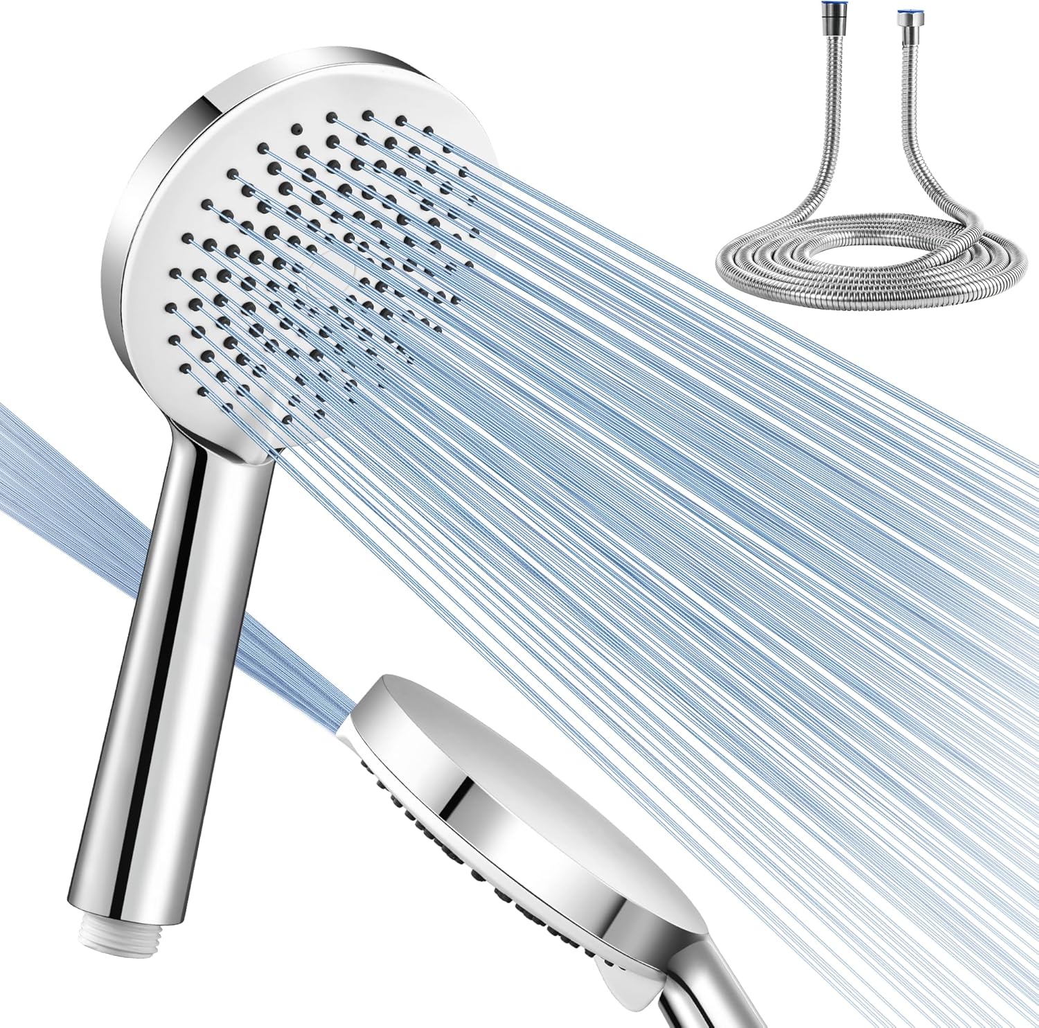 Dothnix Shower Head and Hose 2m - High Pressure Shower Head with 5 Modes Univers...