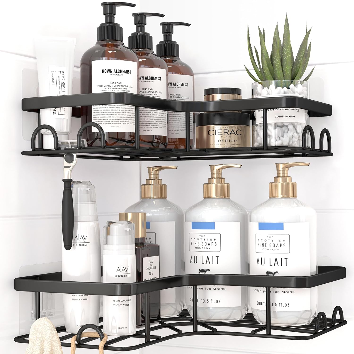 Kitsure Corner Shower Caddy - 2 Pack Rustproof Shower Organizer, Durable Shower...