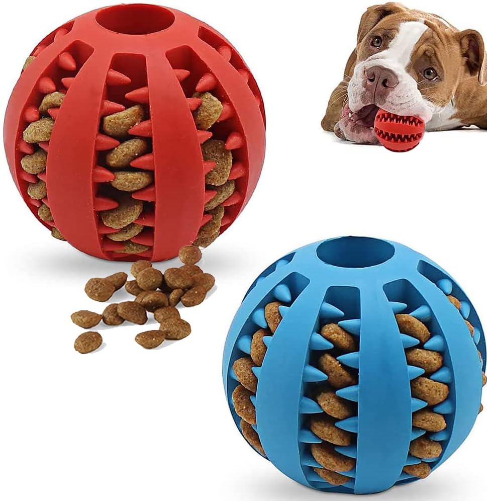 Speedy Panther 2Pcs Dog Treat Dispenser Ball Toy Interactive Dog Toys for Boredo...