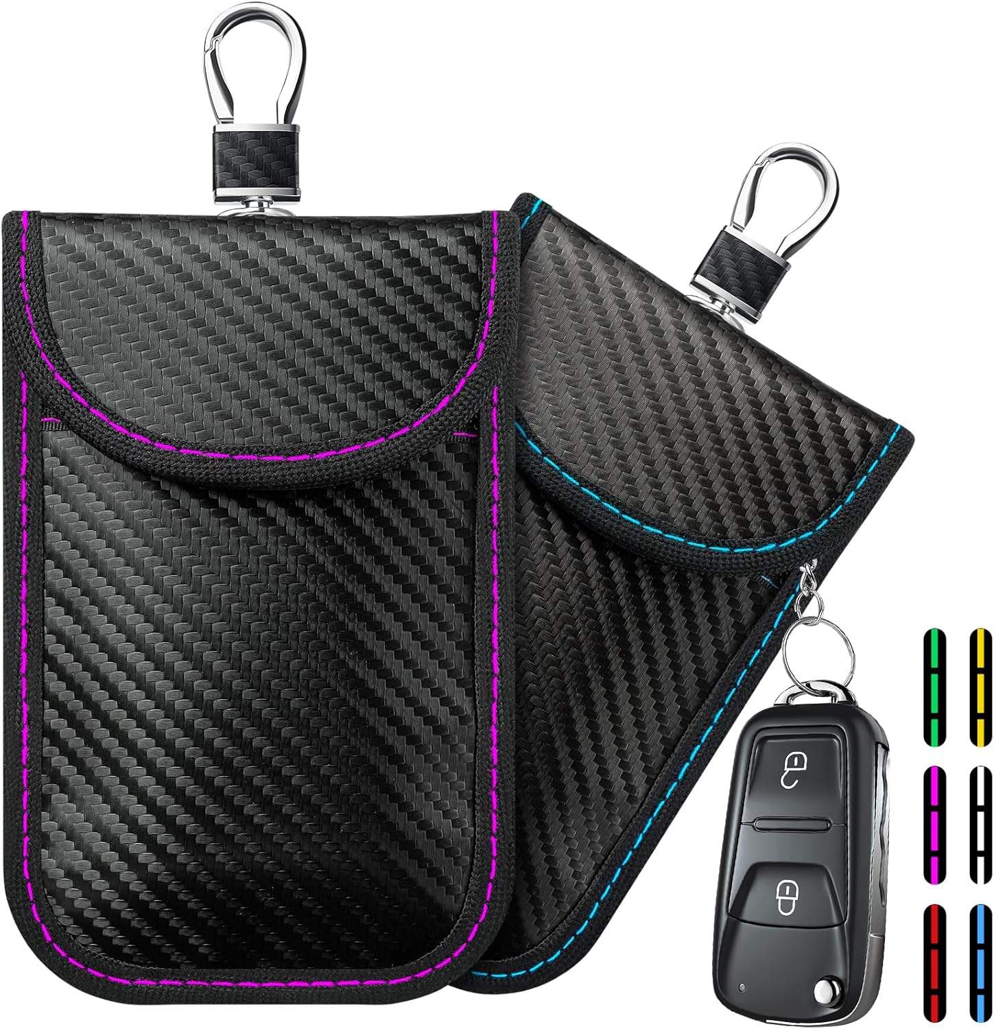 2024 Faraday Pouch for Car keys, Car Key Signal blocking Case, RFID Key Pouch Ke...