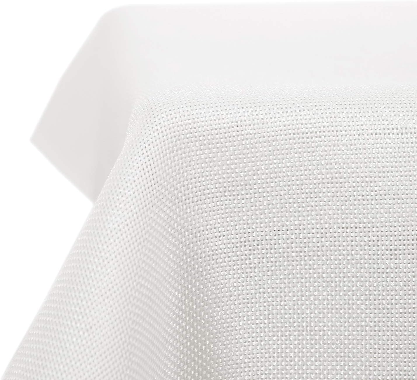 Deconovo Solid Faux Linen Rectangle Tablecloth Water Resistant Table Cloth for W...