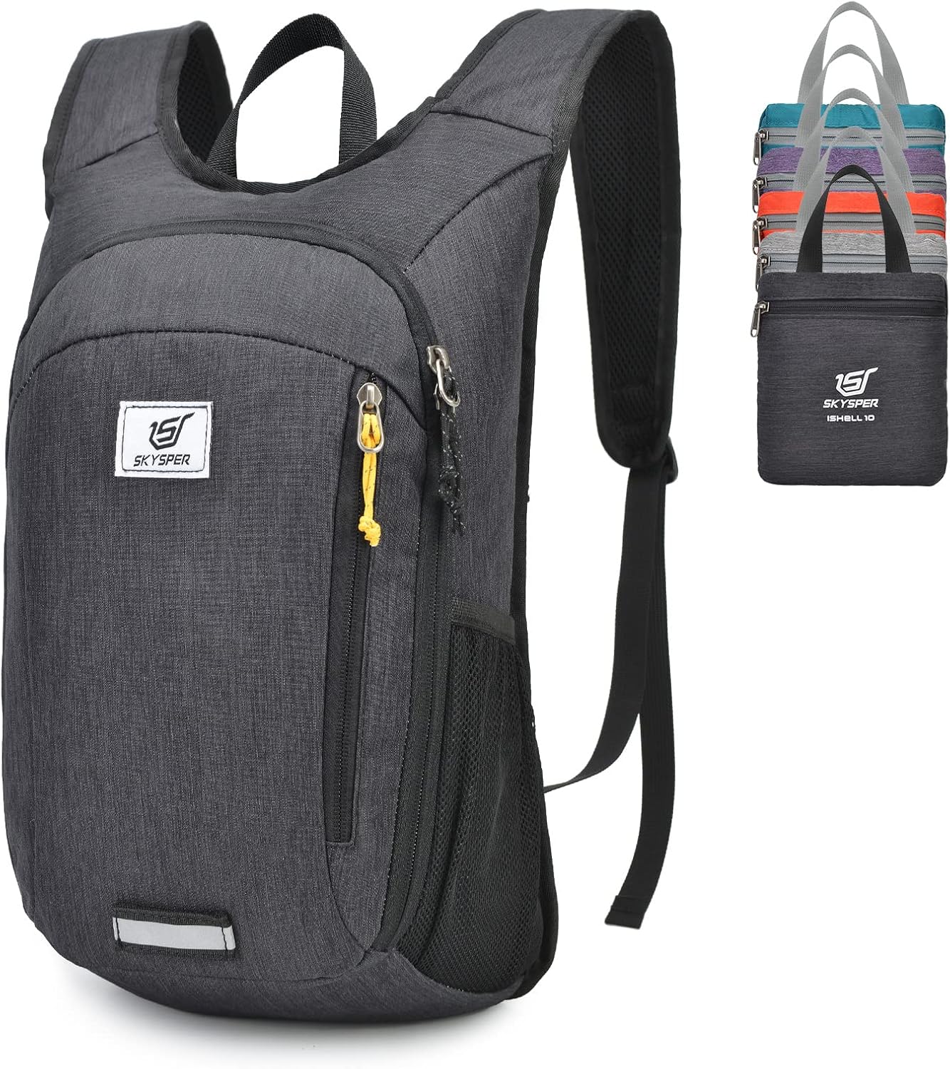 SKYSPER Small Daypack 10L Hiking Backpack Packable Lightweight Travel Day Pack f...