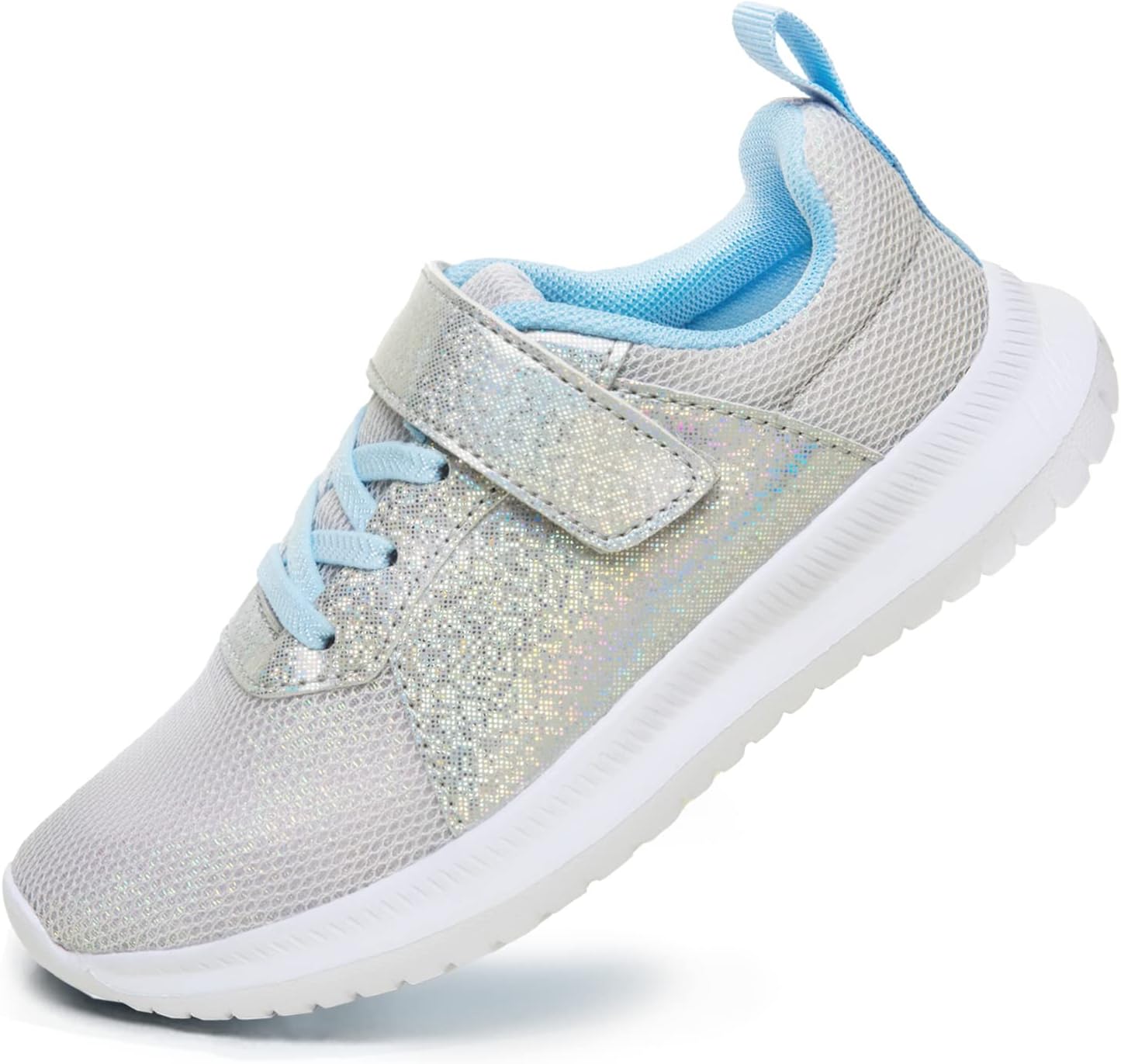 Toandon Toddler Kids Sneakers Sparkle Fashion Glitter Sequins Canvas Shoes 1 Big...