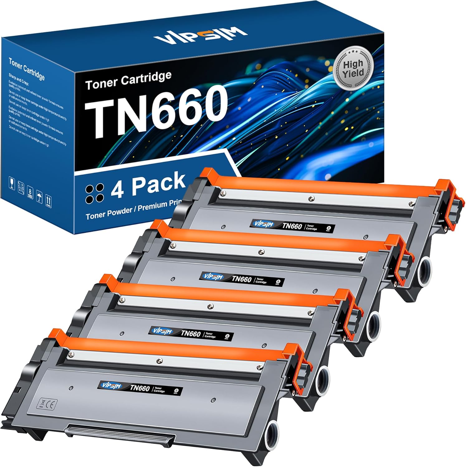 TN660 Toner Cartridge Brother Printer - Replacement with Brother TN 660 TN-660 T...