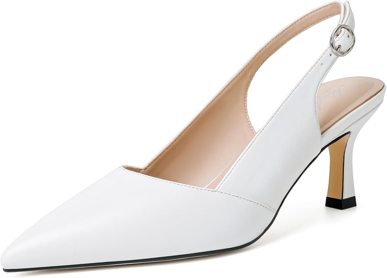 Mostsrin Kitten Heels for Women Slingback Pointed Closed Toe Heels Women's Pumps...