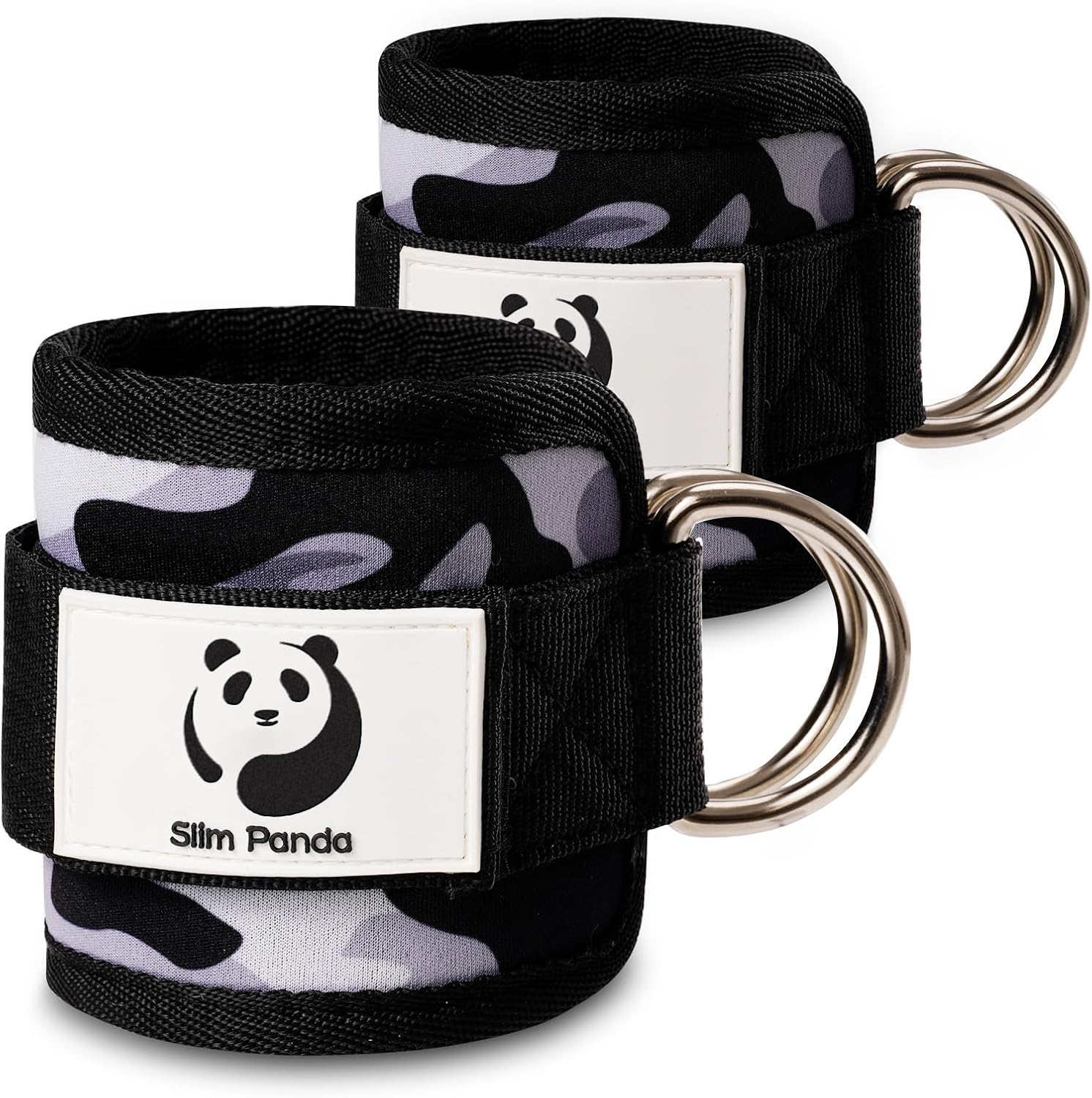 Slim Panda Ankle Strap for Cable Machine Attachments, Resistance Bands for Kickb...