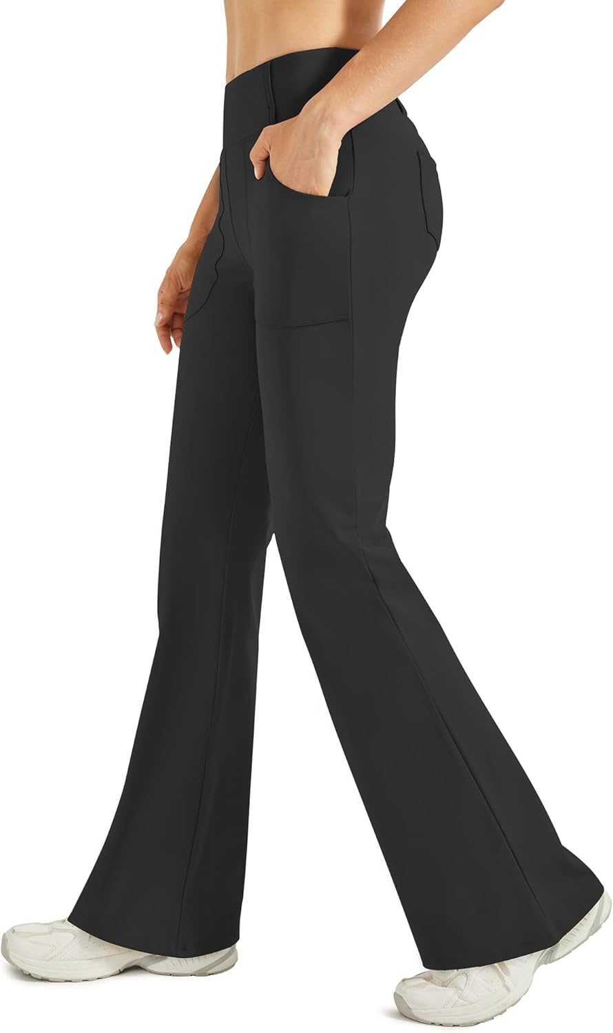 G4Free Fleece Lined Leggings Women Yoga Dress Pants with 4 Pockets Stretchy Work...