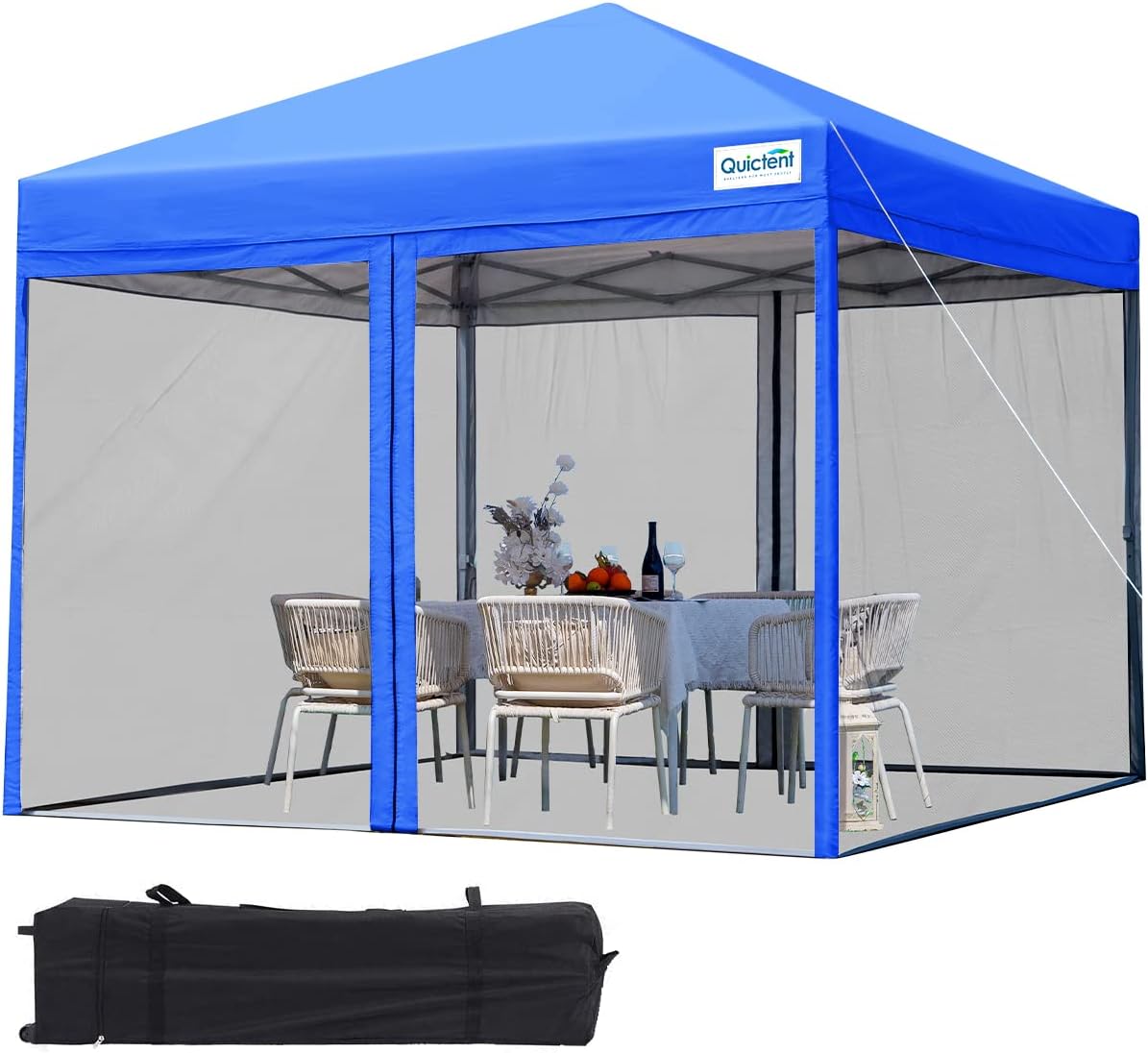 Quictent 10'x10’ Pop up Screened Canopy Tent with Mosquito Netting, Portable Eas...