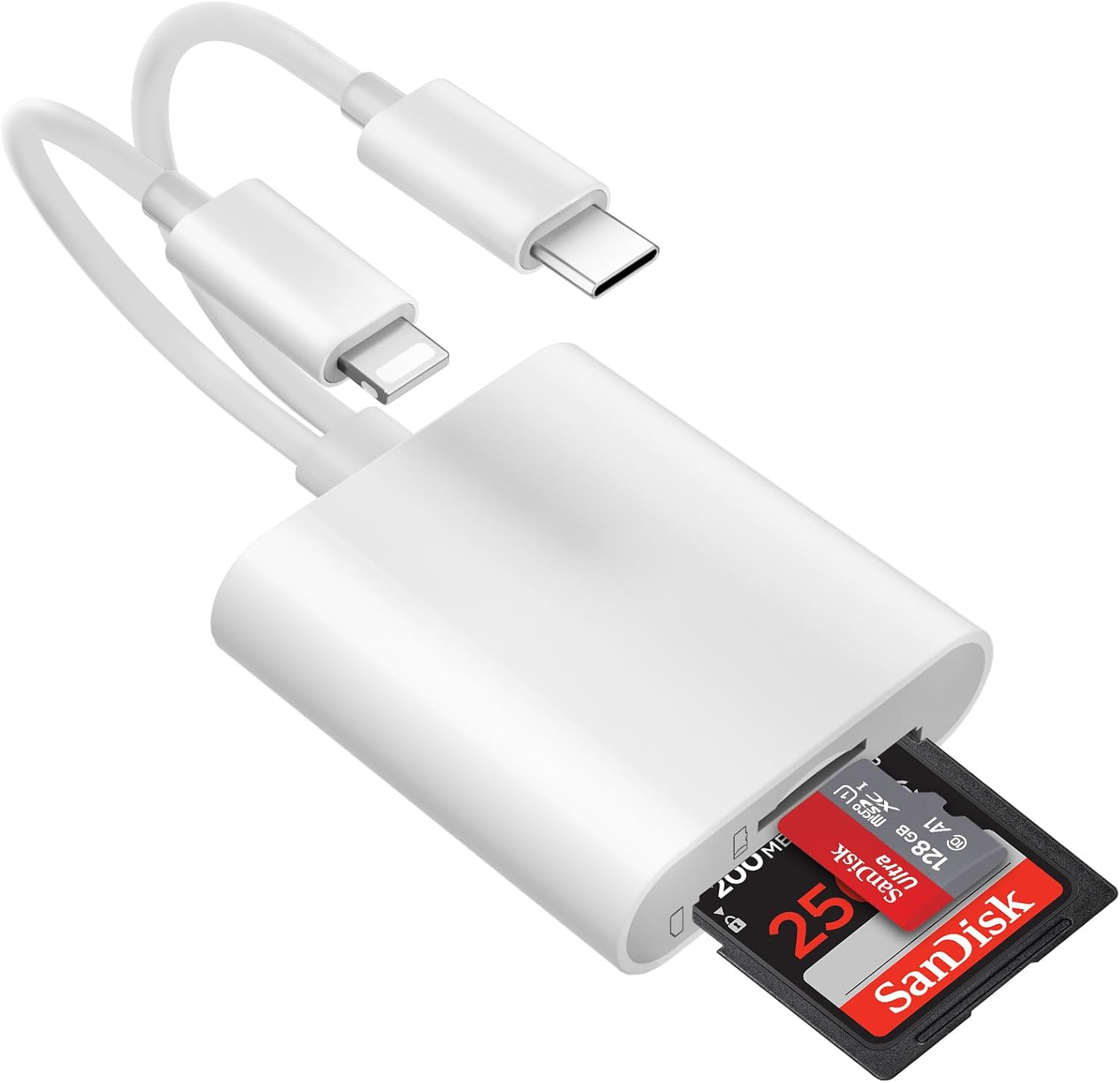 Loydia SD Card Reader, 2 in 2 USB C to Micro-SD Card Viewer Reader, Type C OTG A...