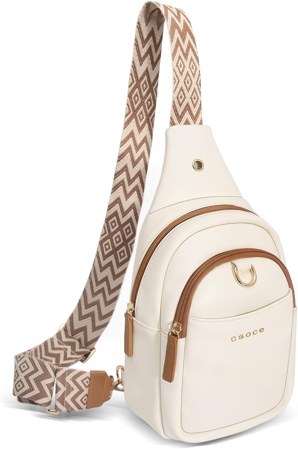 OSOCE Crossbody Bag for Women PU Sling Belt Bag Small Shoulder Chest Bag Purses...