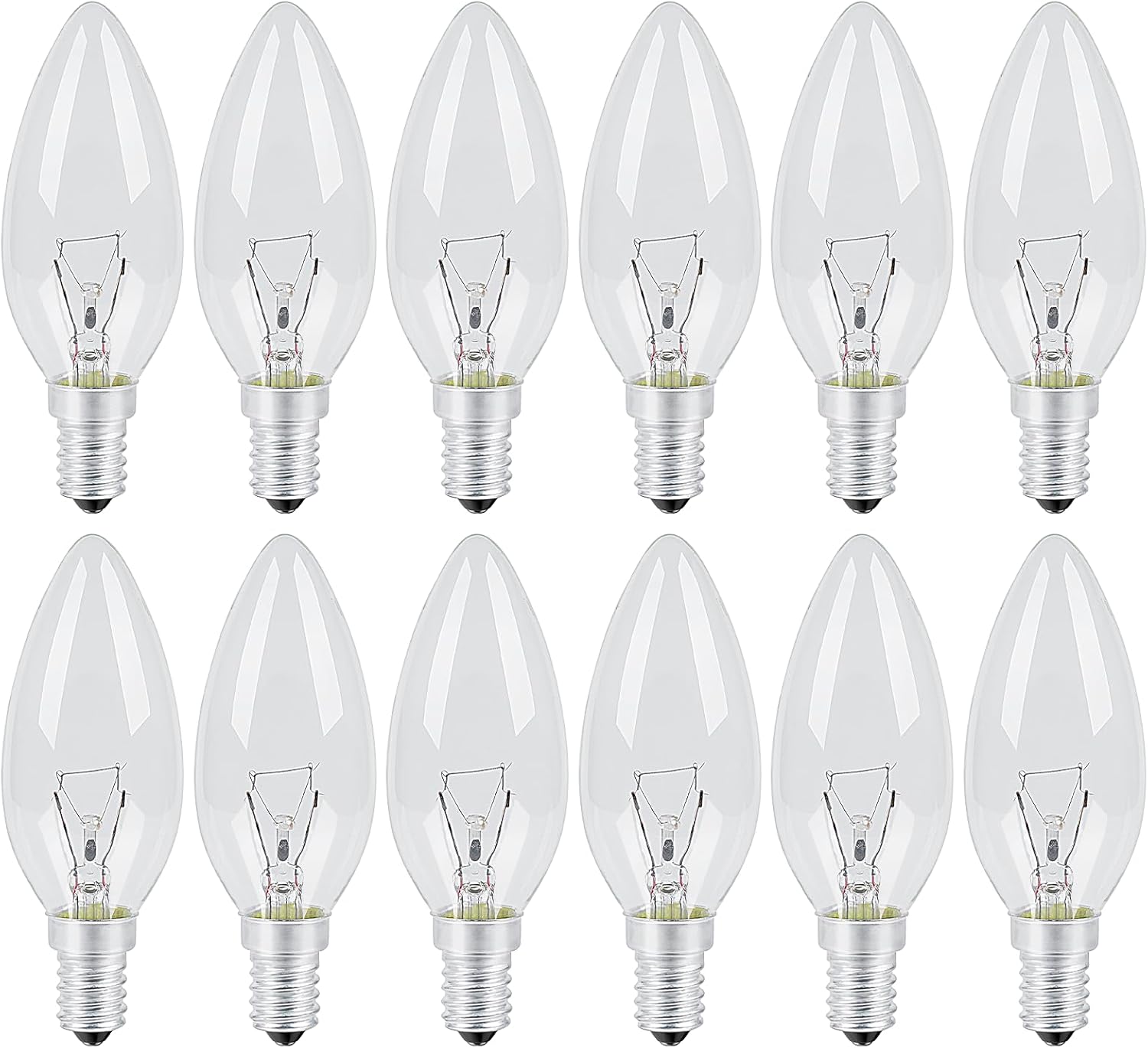 Vanke E14 Light Bulb 40W, SES Dimmable Small Screw Candle Bulbs Warm White 2700K...