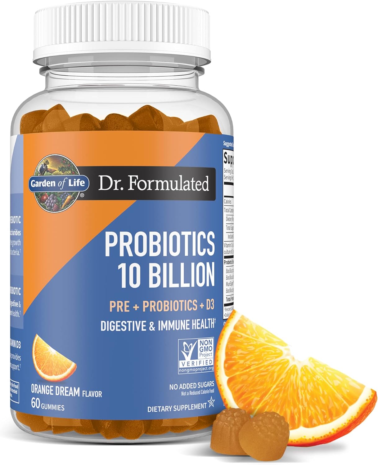 Garden of Life Dr Formulated 10 Billion CFU Prebiotic Fiber & Probiotic Gummies...