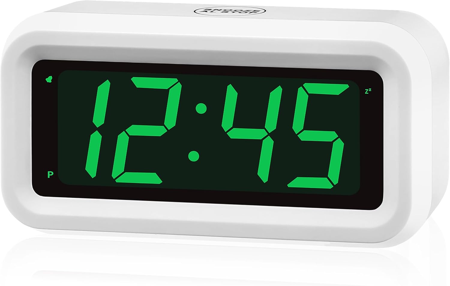 KWANWA Digital Alarm Clock Battery Operated Powered Only,Adjustable LED Brightne...
