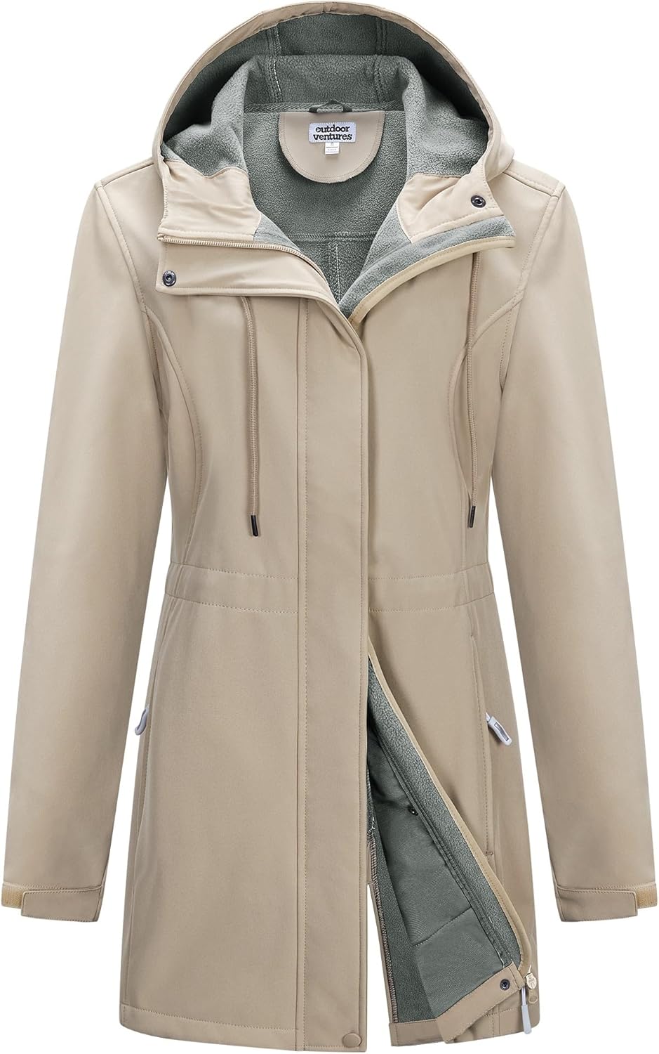 Outdoor Ventures Softshell Jacket Ladies Rain Jacket Functional Rain Coat Windbr...