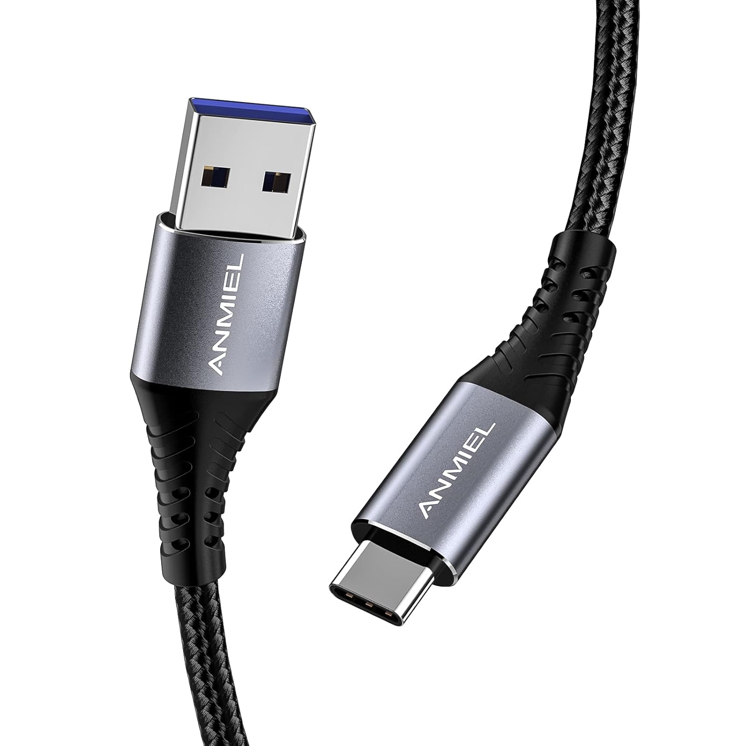 ANMIEL USB Type C Cable 2M 3.1A Fast Charging&Usb3.0 Gen 1 Nylon Braided usb C C...