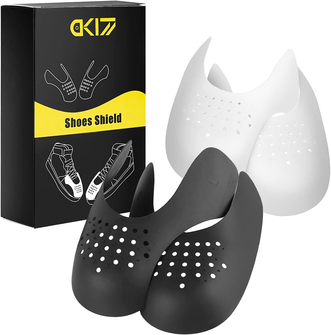 DK177 2 Pairs Sneaker Crease Protectors, Against Toe Box Shoe Creases, Anti Wrin...