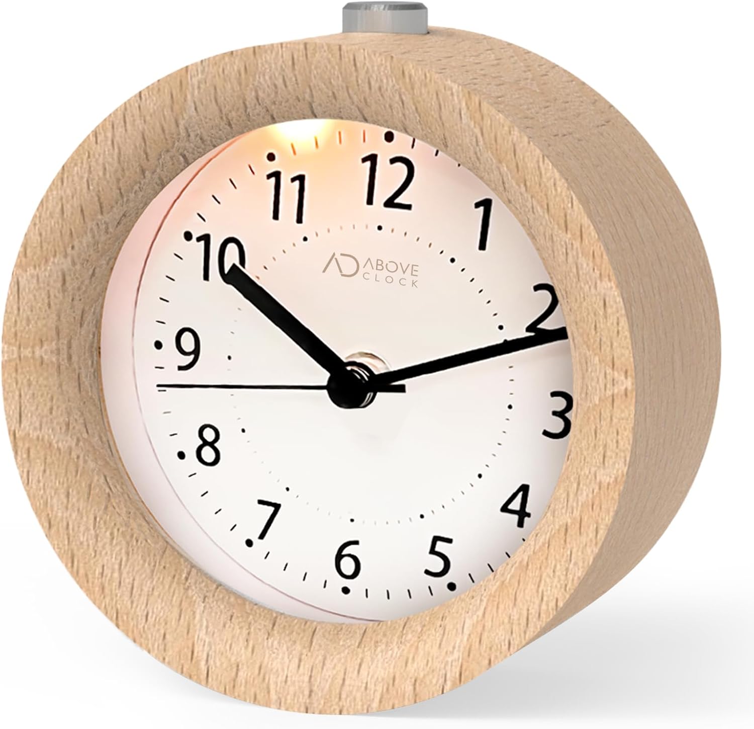 aboveClock Alarm Clock Bedside, No Ticking Bedside Clock with Snooze and Night L...