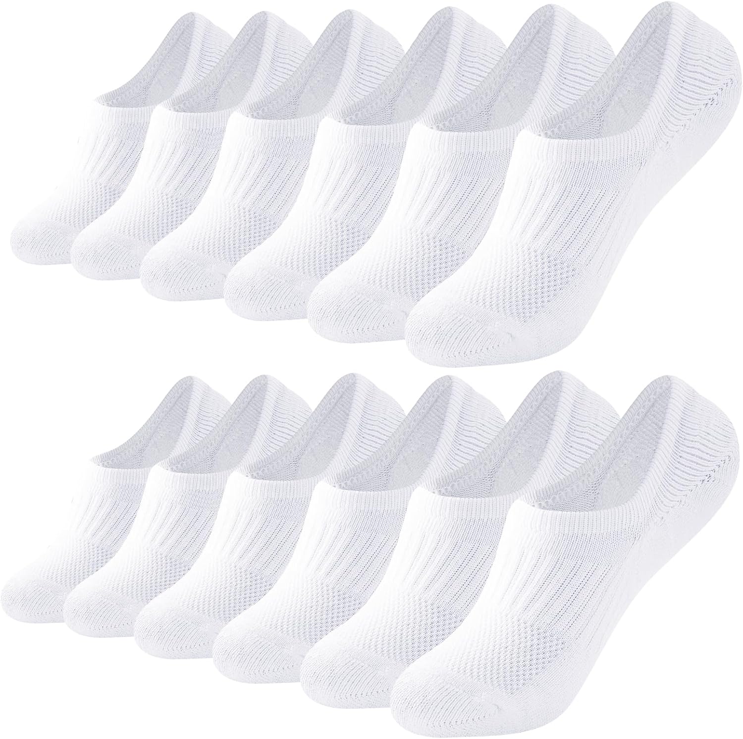 inaWarm Trainer Socks Womens 6-8 3-5,Invisible Ankle Socks Cotton Cushioned No S...