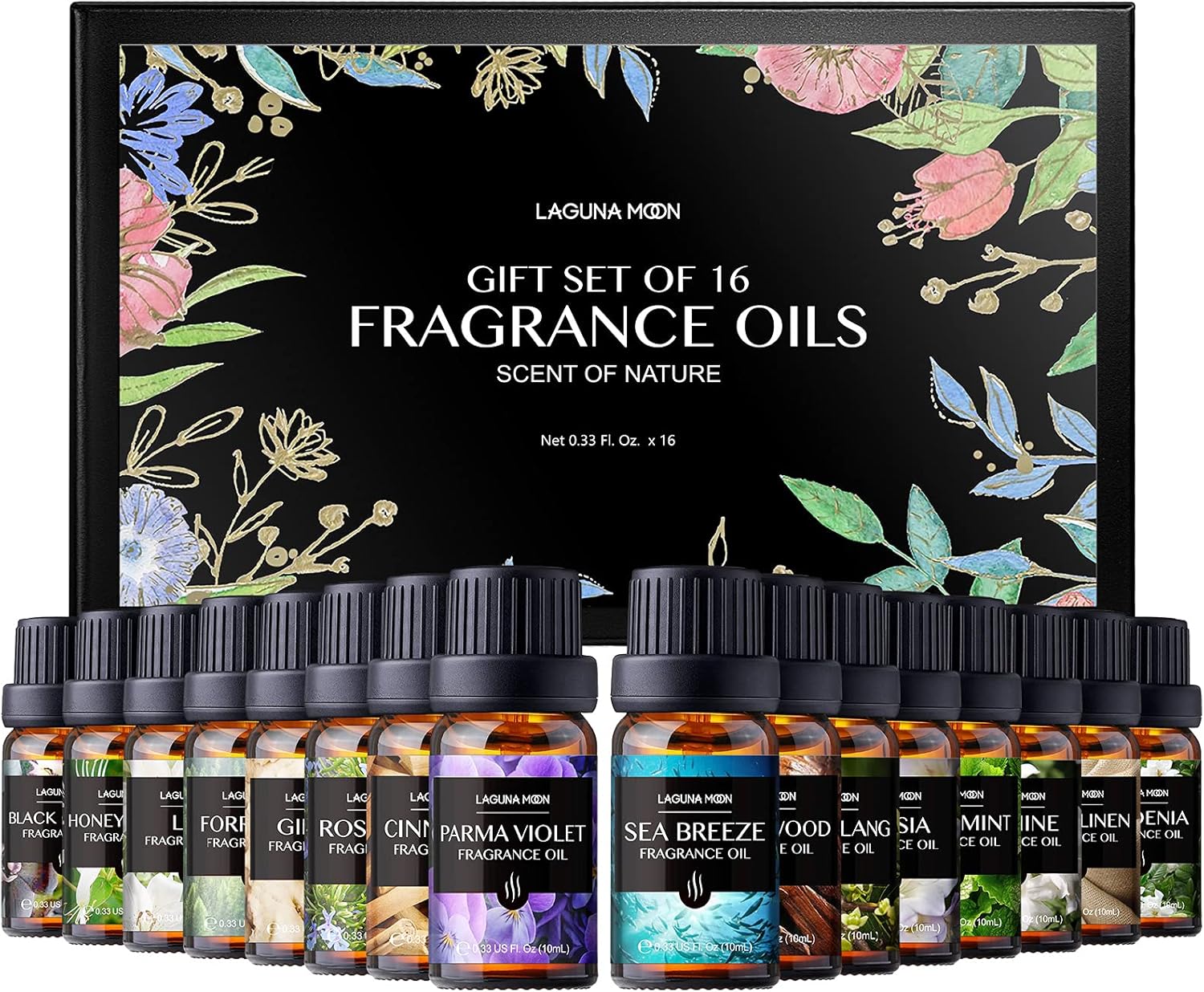 Fragrance Oils Gift Set TOP 16 Aromatherapy Premium Grade Oils Kit Fragrance Oil...