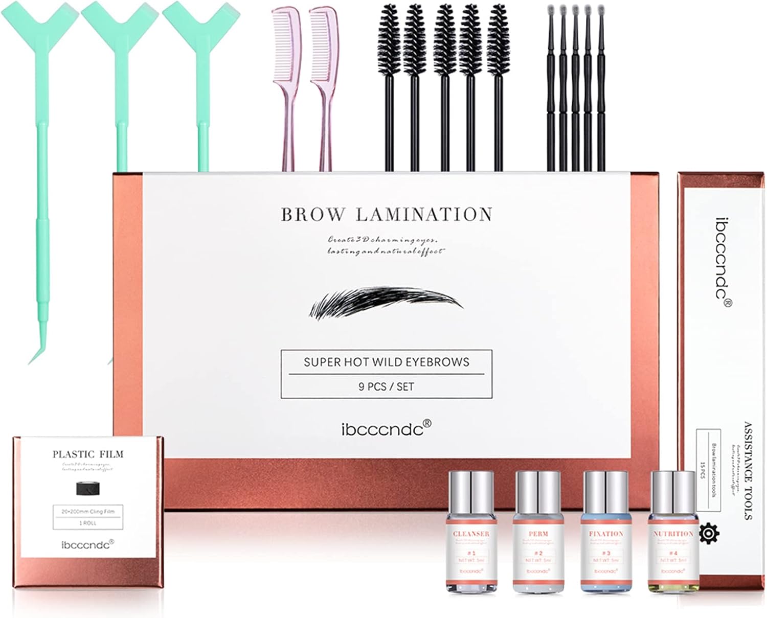 Eyebrow Lamination Kit,Professional Brow Lift Kit,DIY Eye Brow Lift Kit for Natu...