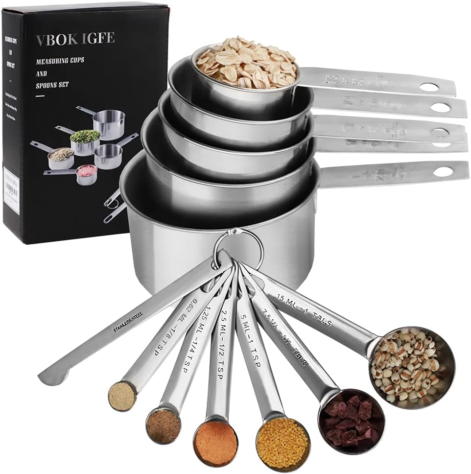 Measuring Cups & Spoons Set of 12 -VBOK IGFE Premi...