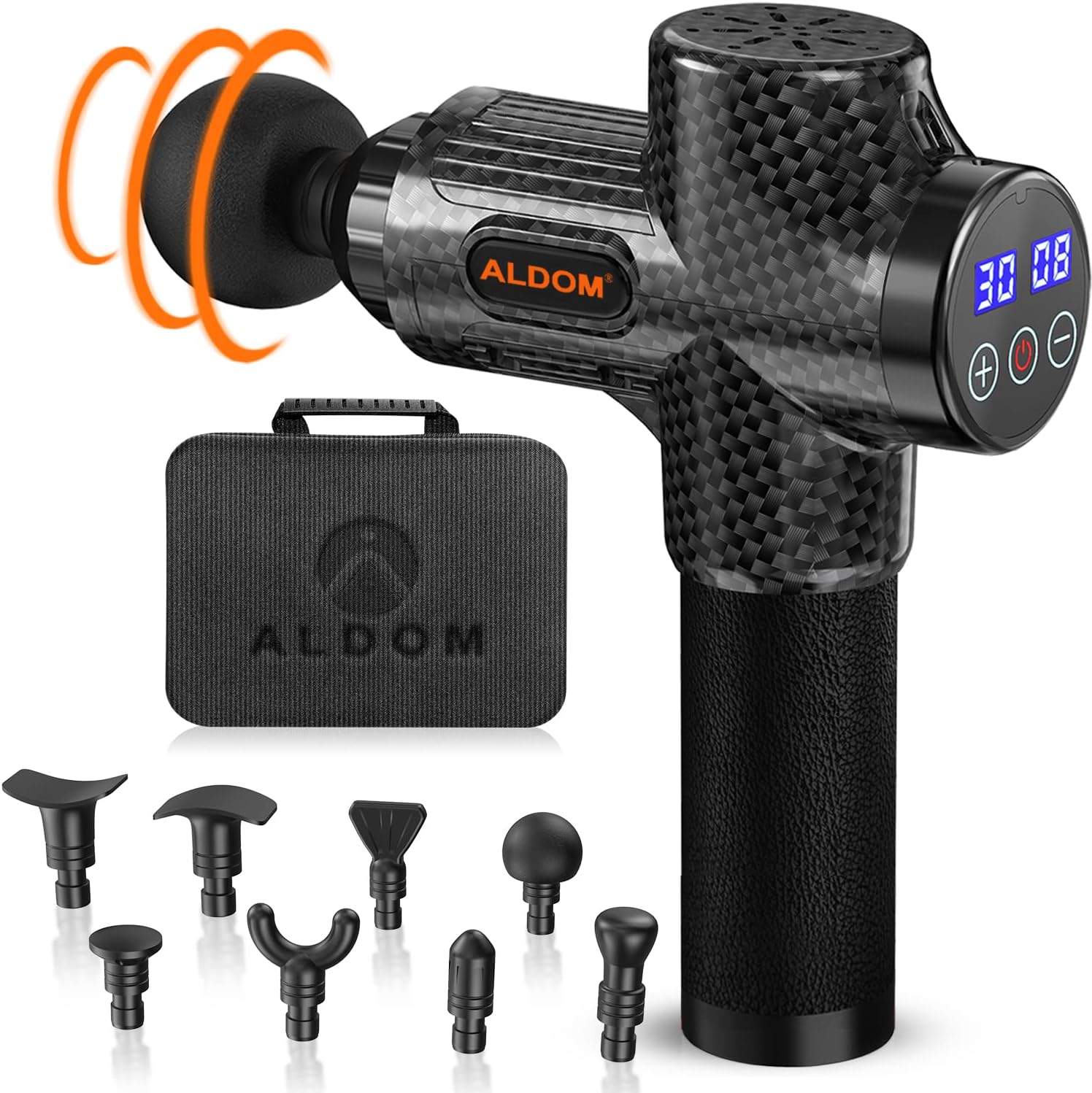 Massage Gun, ALDOM Massage Gun Deep Tissue Percussion Massager, 30 Speeds Muscle...