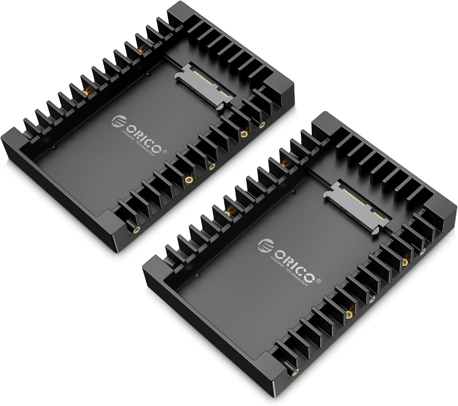 [2Packs]ORICO 2.5 SSD SATA to 3.5 Hard Drive Adapter Internal Drive Bay Converte...