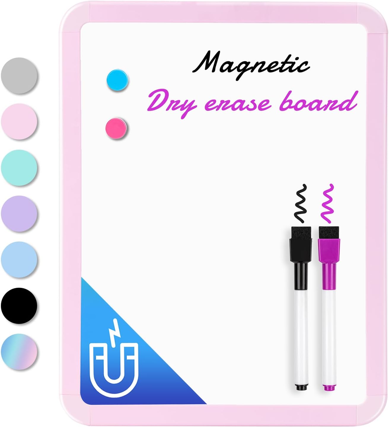 VUSIGN Small White Board Dry Erase, 22 x 28 cm Magnetic Dry Erase Board, Mini Wh...