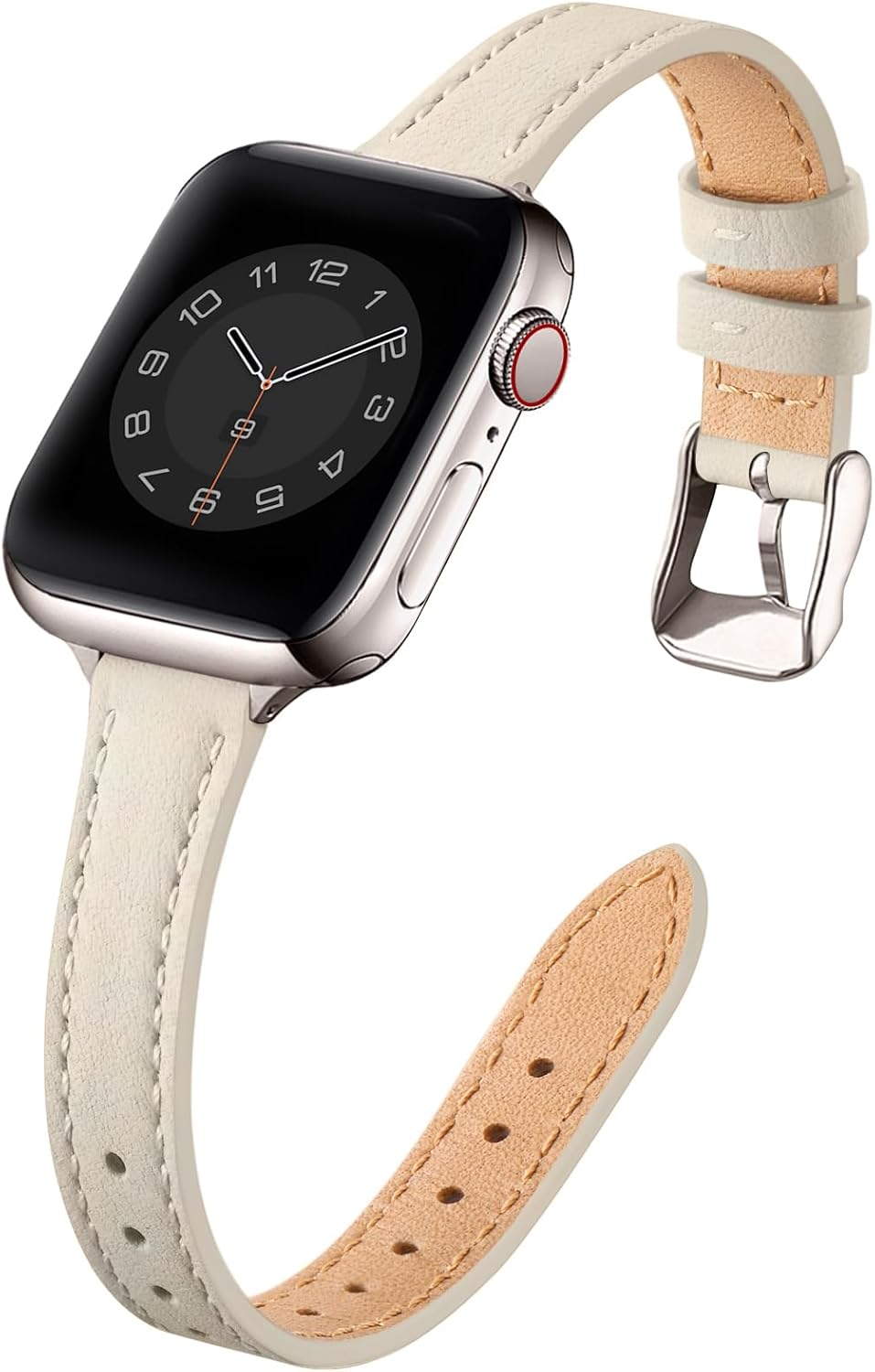 Leather Strap Compatible with Apple Watch Straps 42mm(Series 10) 41mm 40mm 38mm,...