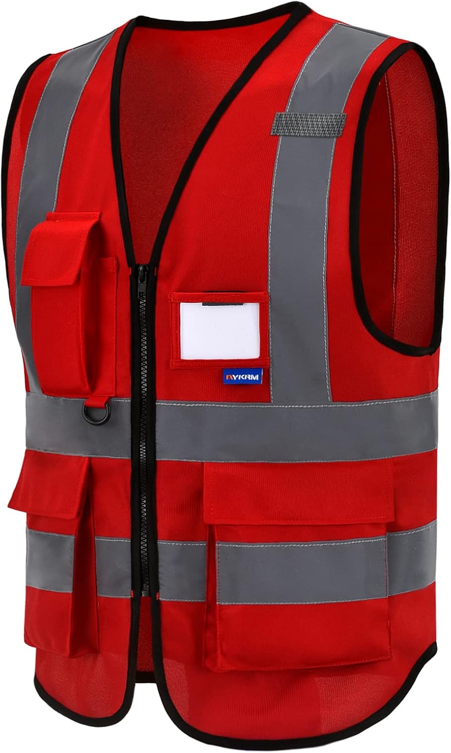 AYKRM 21 colors high Vis vest Zipper Front High Visibility vest Hi Vis Executive...