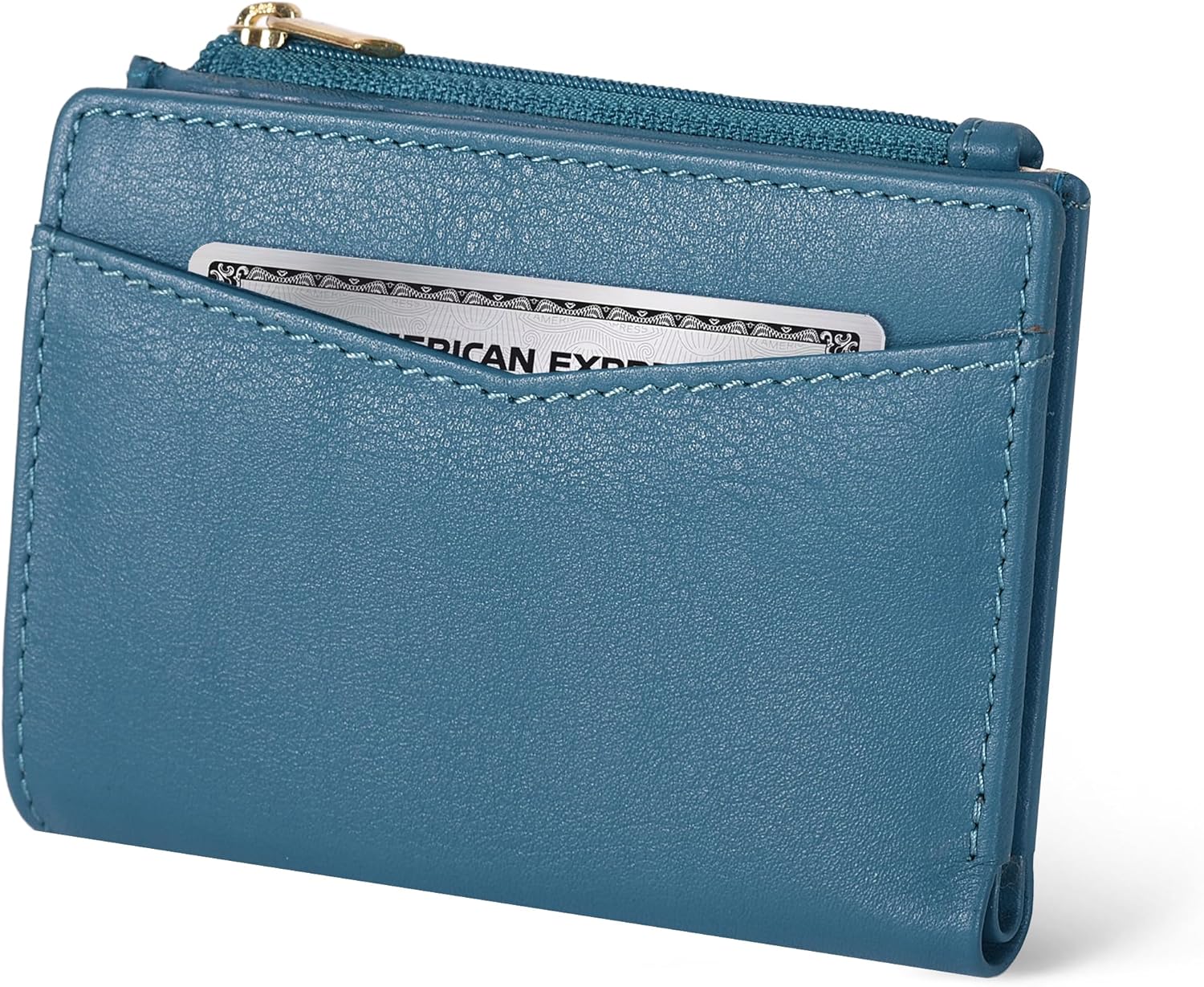 Oak Leathers Leather Wallet for Women - Small RFID Coin Purse Credit Card & ID H...