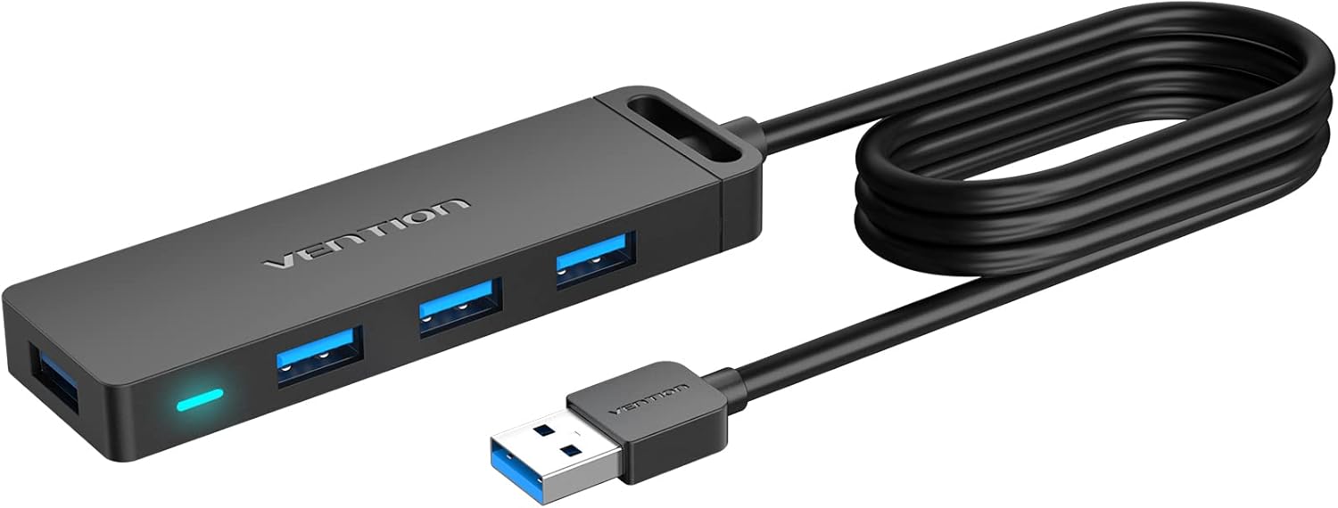 VENTION USB Hub 3.0 USB Splitter with 100cm Extension Long Cable Lead USB Extend...
