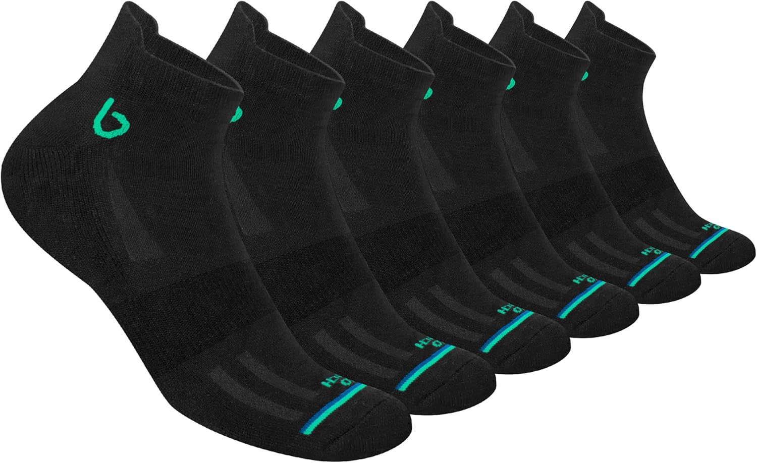 BAMBOS Bamboo Socks Men Running Trainer Sports Ankle Socks Women, Pack of 3/6