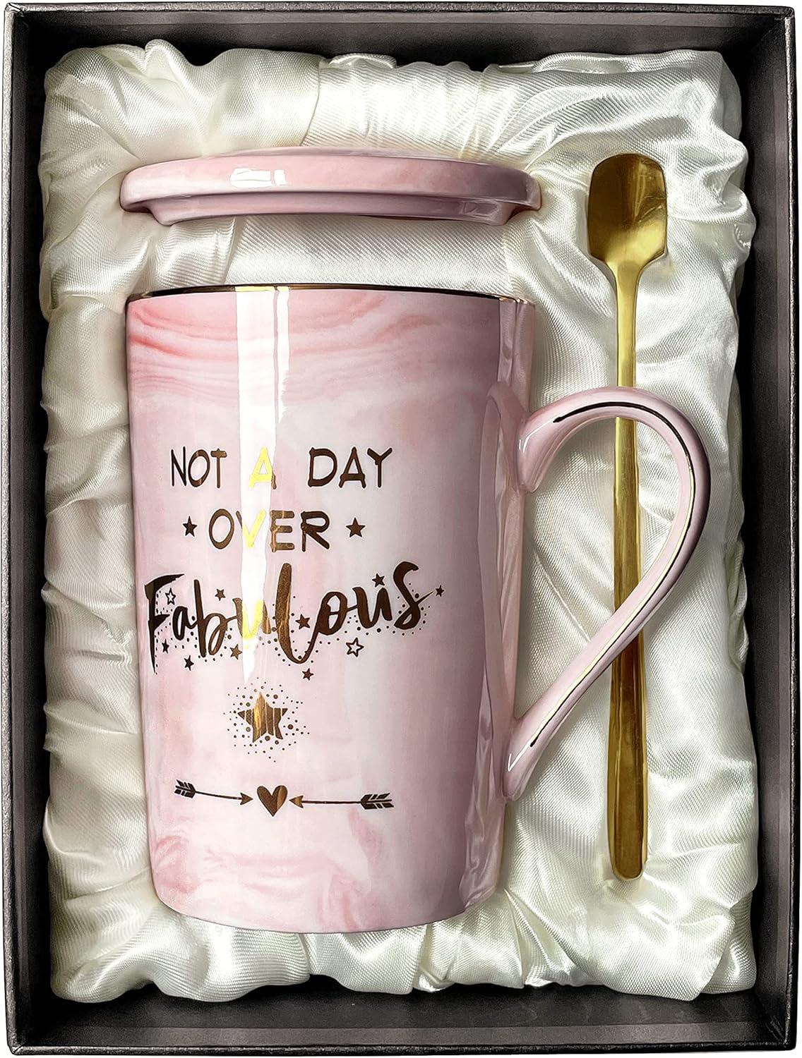 Doublewhale Birthday Gifts for Women Not A Day Over Fabulous Mug Mothers Day Gif...