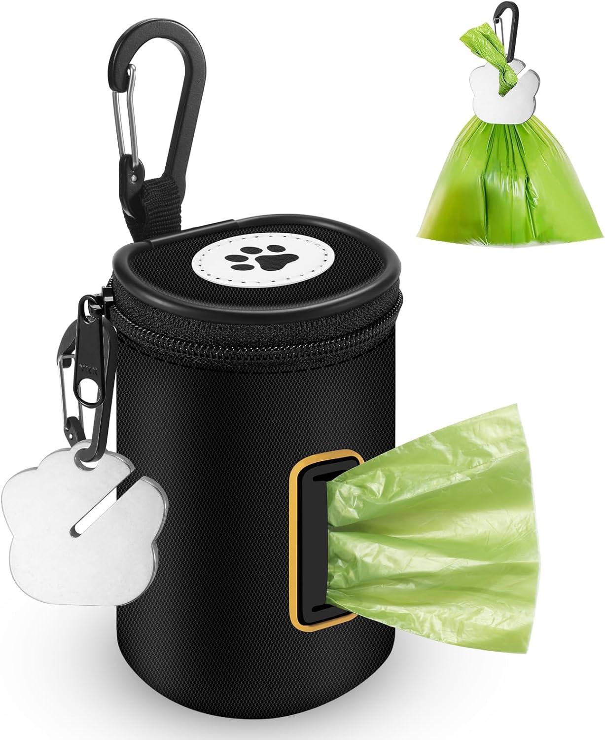 RASSE Dog Poop Bags Dispenser - Dog Poop Bags Holder for Leash Attachment - Zipp...
