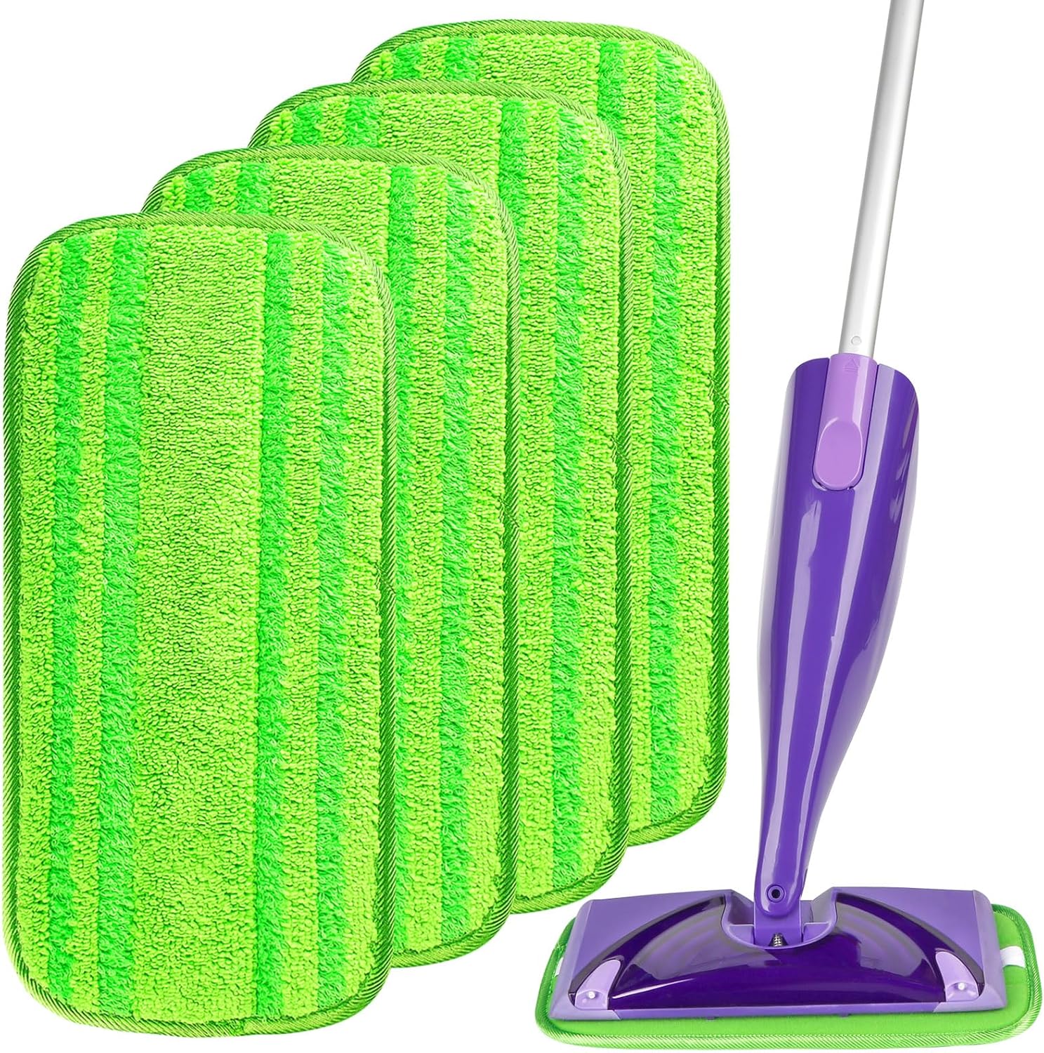 AIDEA Microfibre Reusable Mop Refill Pads Compatible with Flash Powermop,Machine...