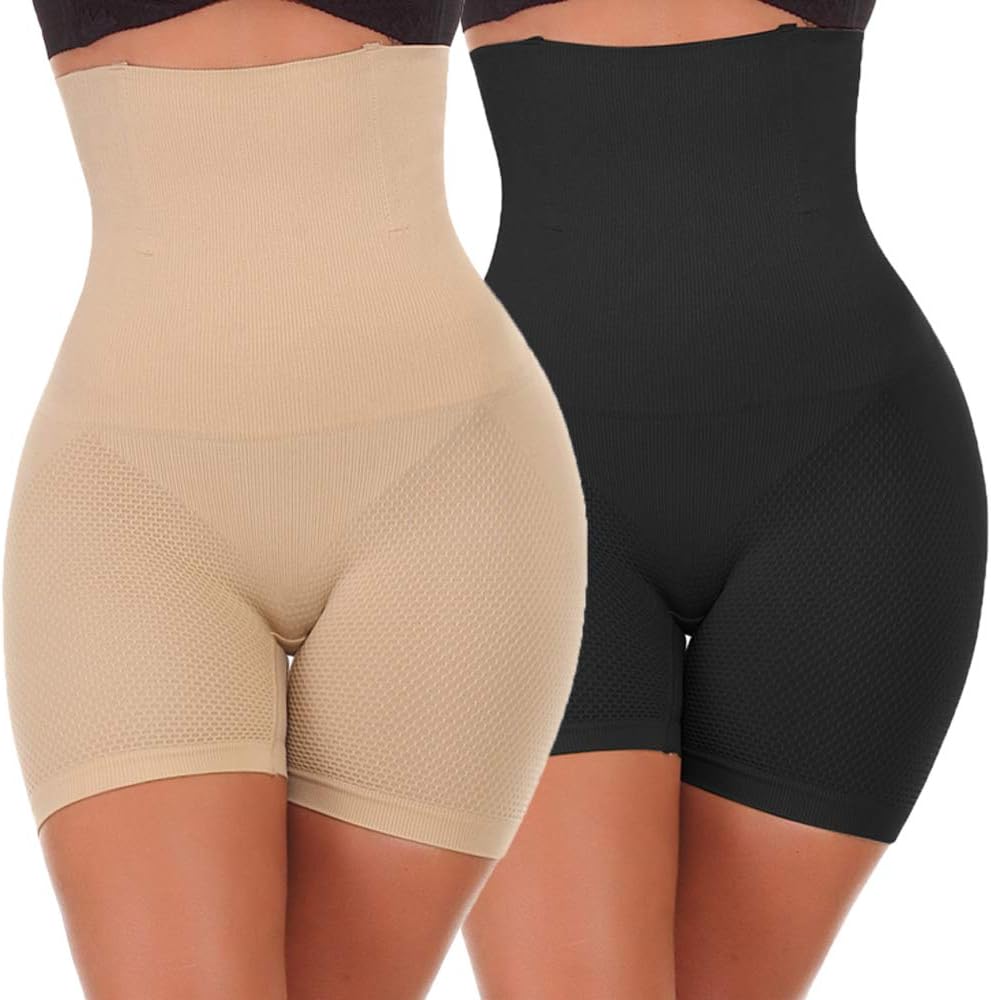 NINGMI Women High-Waisted Tummy Control Bodyshaper Butt Lifter Boyshorts Control...