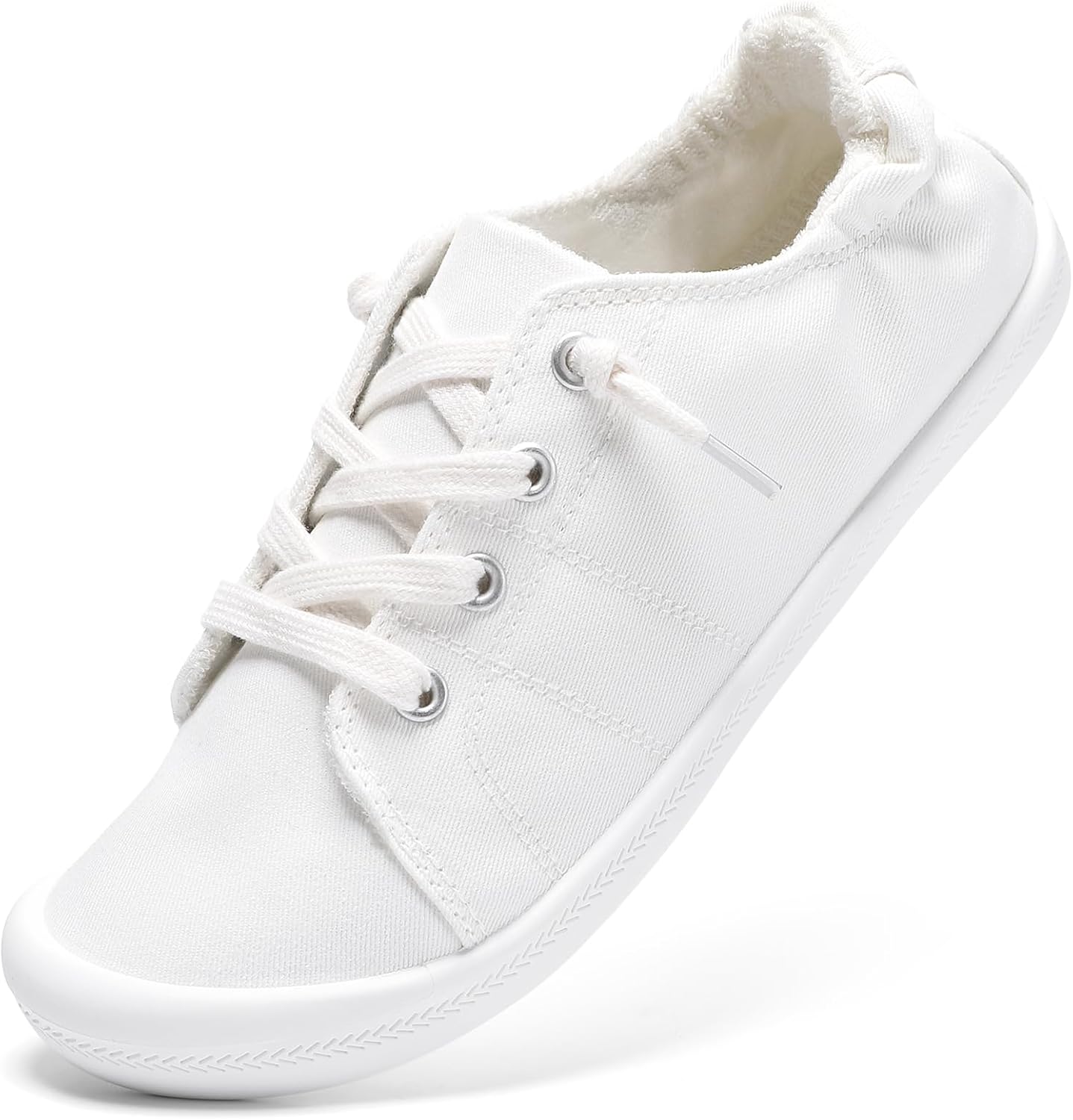 STQ Slip on Trainers Women Walking Shoes Ladies Canvas Low Top Orthopedic Comfor...