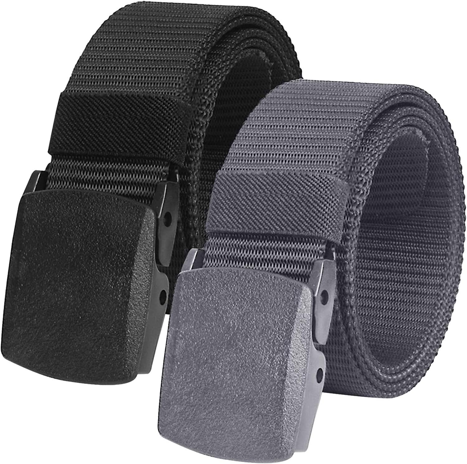 Chalier Cozy 2 Unisex Nylon Canvas Belt for Men and Women, Continuously Adjustab...
