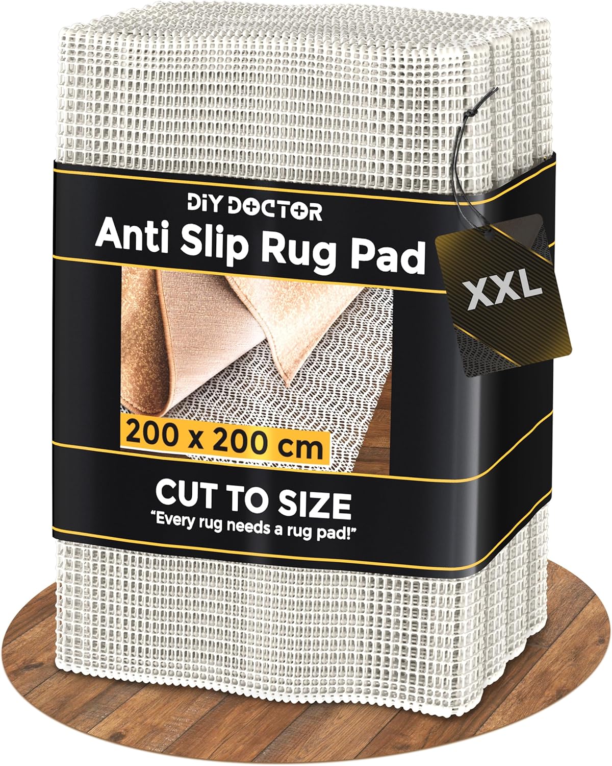 DIY Doctor XXL Rug Gripper (1 Pack) – 200x200cm Non-Slip Matting Roll – Anti Sli...