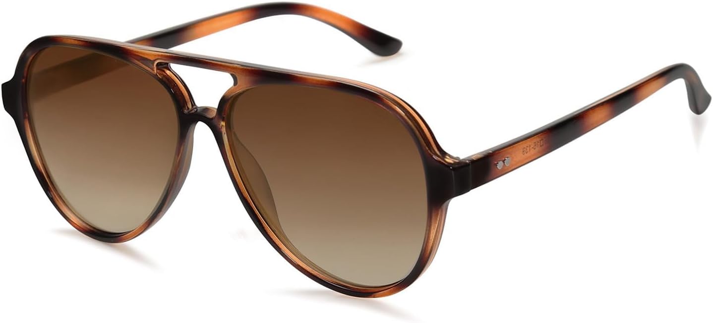 SOJOS Classic Polarized Aviator Sunglasses for Women Men, Retro Trendy Aviators...