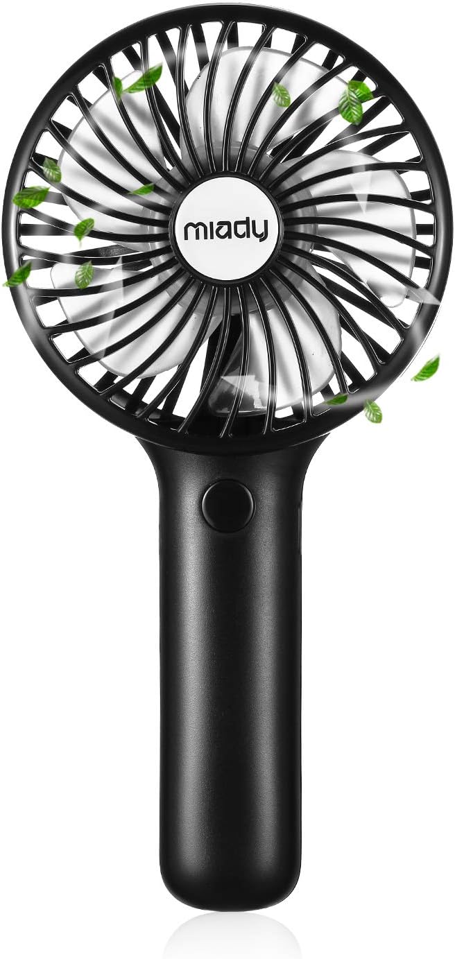 Upgraded 5000mAh Portable Handheld Fan 3 Speed Mini USB Strong Wind 7-20 Hours R...