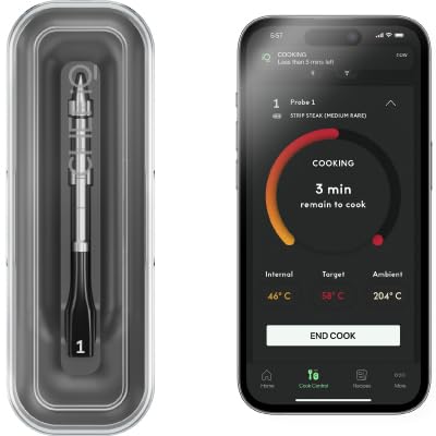 CHEF iQ Sense Smart Wireless Meat Thermometer with Ultra-Thin Probe, Unlimited R...