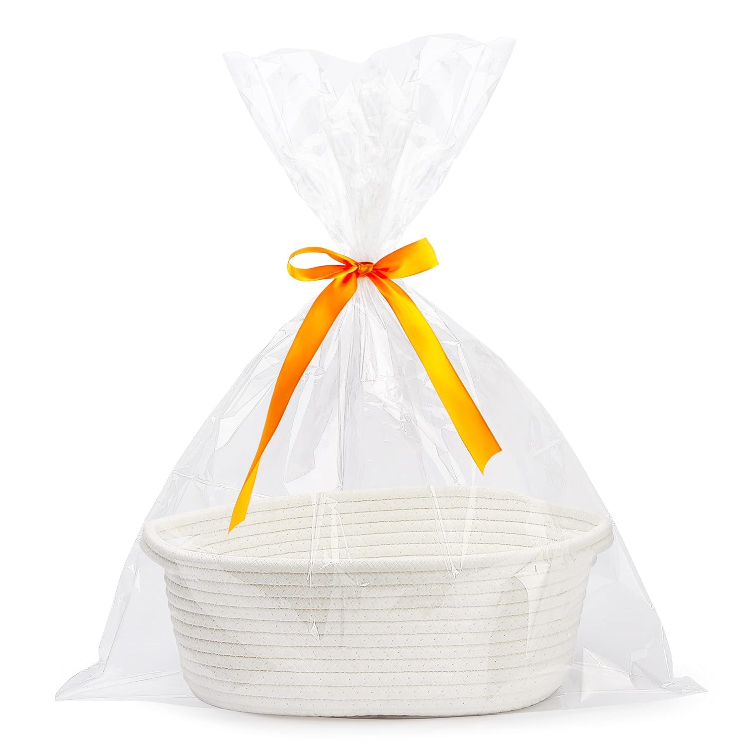 Pro Goleem Small Woven Easter Basket with Gift Bags and Ribbons Durable Baskets...