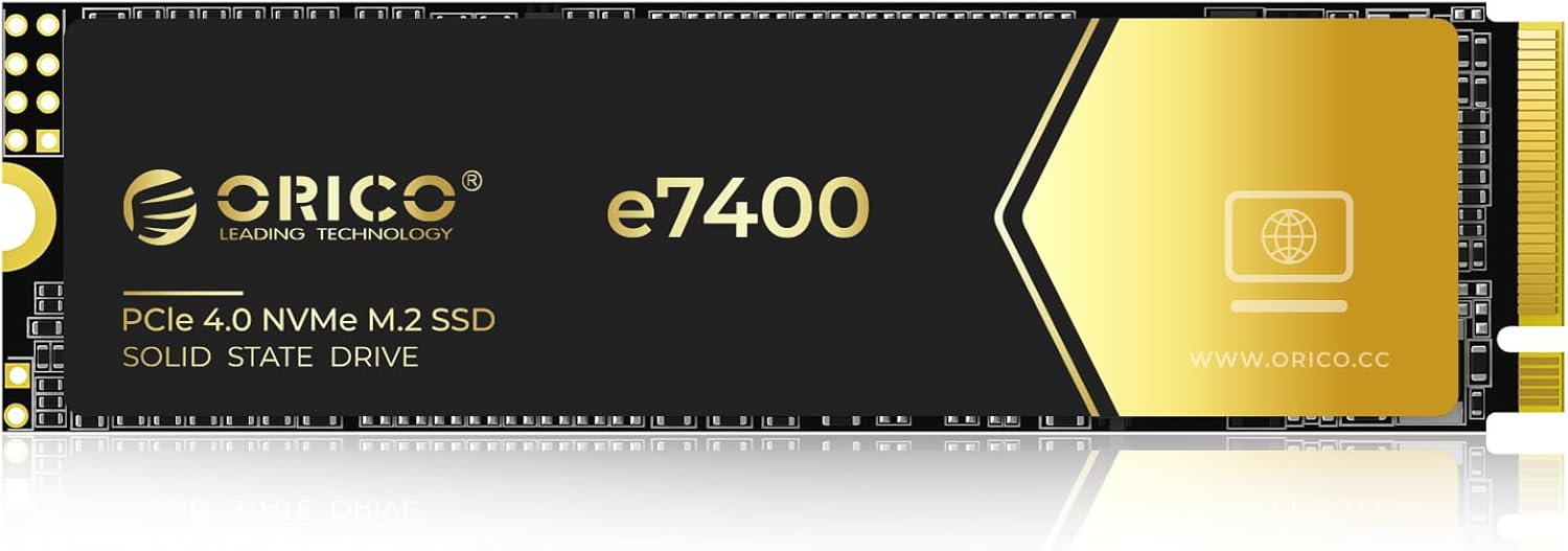 ORICO 1TB NVMe SSD PCIe 4.0- Up to 7400MB/s, M.2 SSD 2280 PCIe 4.0X4 Internal So...