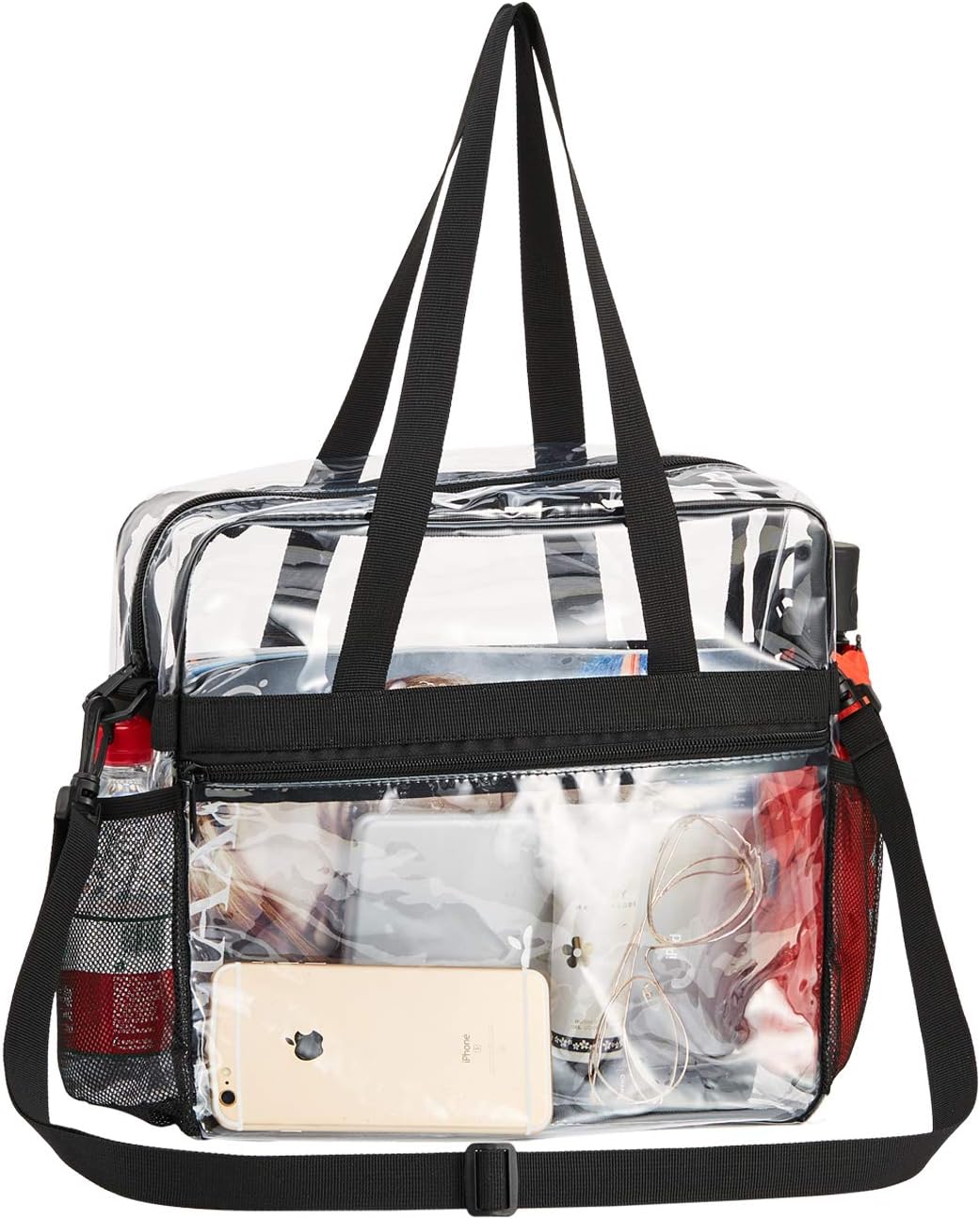 USPECLARE Clear Tote Stadium Approved, Security Travel & Gym Clear Bag for Work...