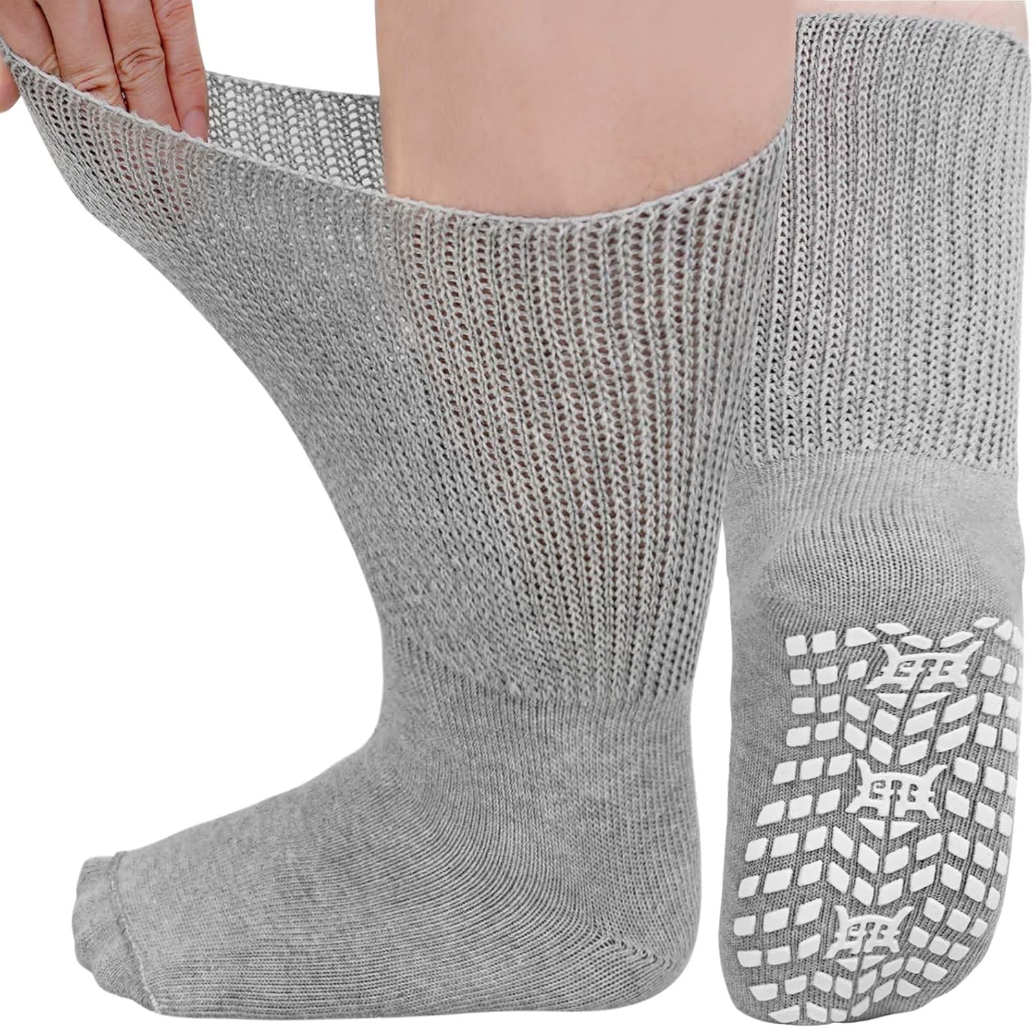 LOFIR Diabetic Socks for Men Women: Soft Extra Wid...