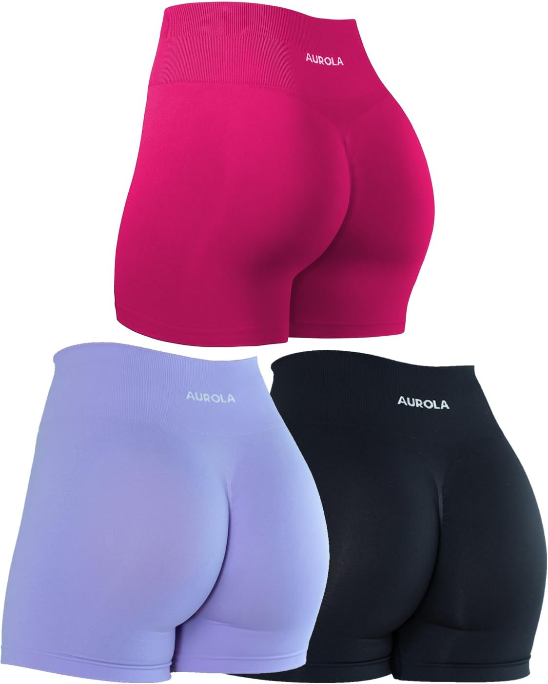 AUROLA Dream Collection Women Workout Shorts High Waist Gym Shorts, Scrunch Butt...
