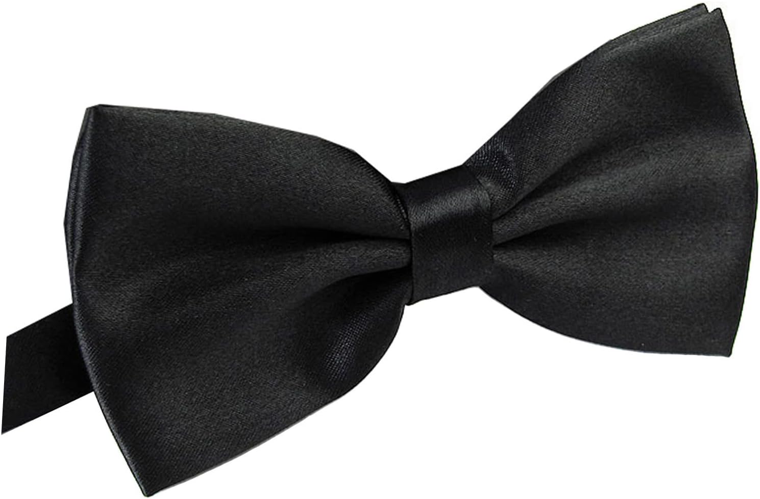 AWAYTR Men's Pre Tied Bow Ties for Wedding Party Fancy Plain Adjustable Bowties...