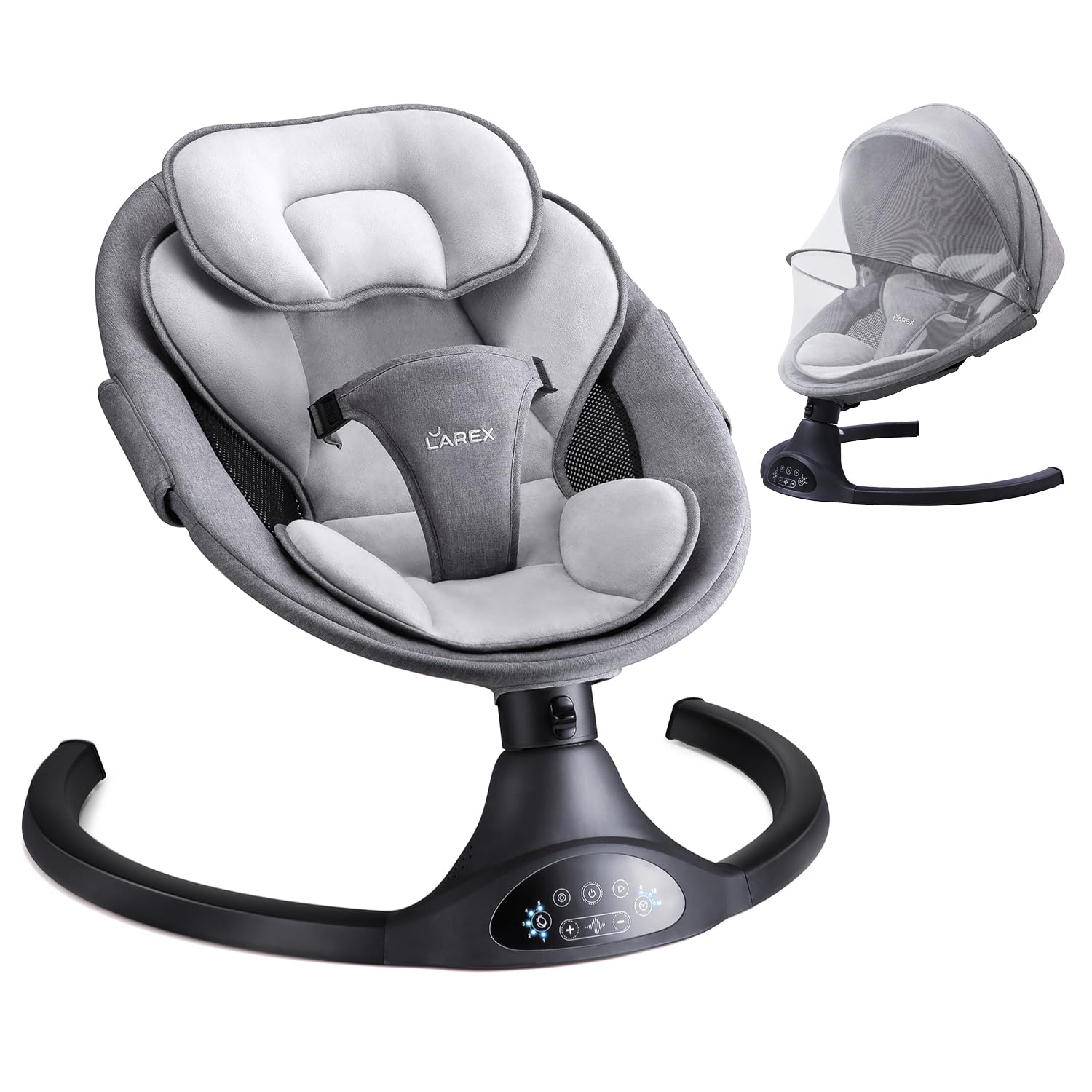 LAREX Baby Swing Infant Swing Electric Toddler Bab...